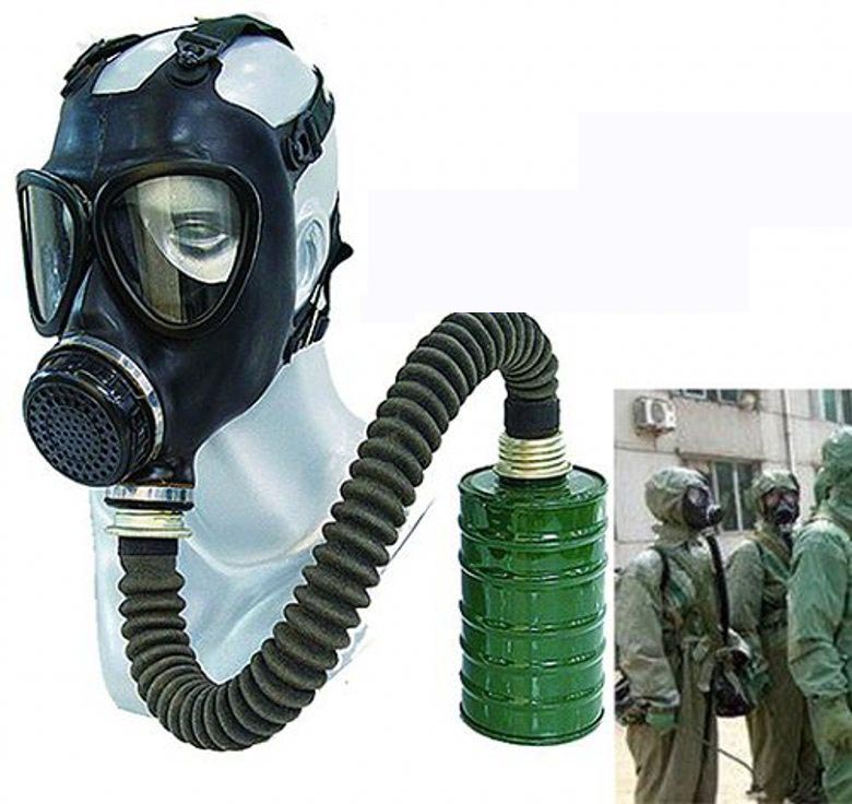 China PLA FMJ05A Type87A Anti Chemical Biohazard Gas Mask Filter Tube Bag set