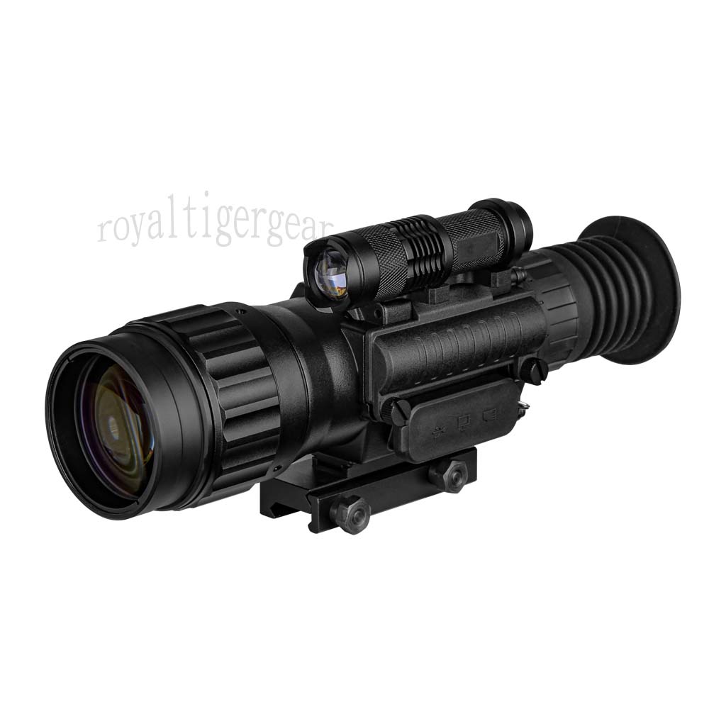 PQ1-4550 Tactical Low-Light Night Vision Video Recording 3.7-11x Hunting Rifle Scope